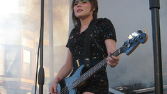 Bass guitar brunette Music