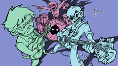 Bass Scott Pilgrim guitars