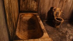 Bathroom rust toilets abandoned