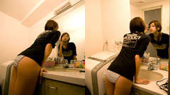 Bathroom sink woman mirrors