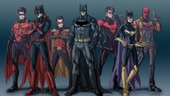 Batman Batgirl comics suit robin superheroes dc comics artwork 