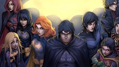 Batman Batgirl widescreen dc comics Nightwing red hood Batwoman 