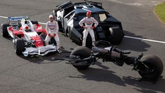 Batman black Batmobile bat