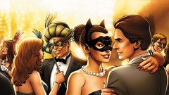 Batman Catwoman dancing masks masquerade fan art artwork bruce 