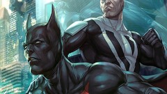 Batman Characters superman Batman Beyond comics artwork Artgerm
