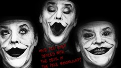 Batman Jack Nicholson the joker grayscale