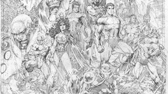 Batman superman Wonder Woman comics drawings dc comics sketches 