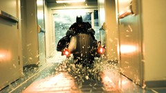 Batman The Dark Knight Christian Bale Batpod shattered glass