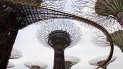 Bay Singapore buildings aerial walkway