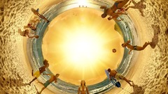 Beach photography circle