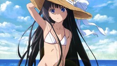 Beaches anime girls swimsuits Kamisama No Memo Chou