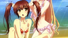 Beaches blondes anime girls blue eyes maji de watashi ni 