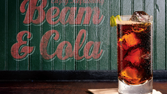 Beam cola glass drinks