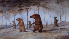 Bears funny hunt artwork