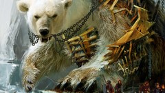 Bears giant Polar Bears guild wars guild wars 2 artwork white 