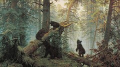 Bears paintings Ivan Shishkin