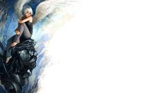 Beautiful girl sitting on