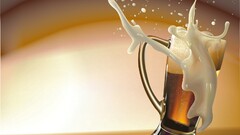 beer drinking glass digital art Simple Background cgi render 玻璃杯