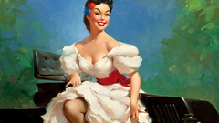 Bench traditional dressing Gil