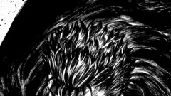 berserk Kentaro Miura monochrome artwork Anime anime boys face