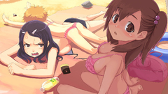 Bikini anime girls anger