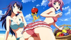 Bikini ass pink hair