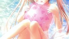 Bikini green eyes lolicon