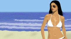 Bikini illustrations Konukoii Beaches