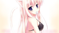 Bikini nekomimi pink hair