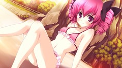 Bikini pink hair lolicon