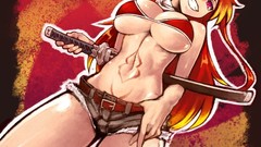 Bikini redheads Anime Shorts