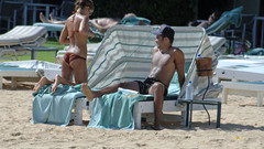 Bikini sand Jessica Alba