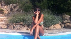 Bikini top poolside Andreia Rodrigues