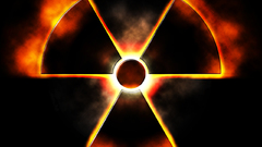 Biohazard radioactive radiation symbol