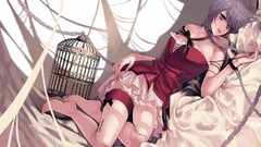 Birdcage chains anime girls