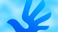 Birds doves hands logos