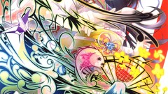 Birds fish wings anime girls Kisaragi Mizu