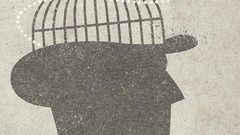 Birds illustrations minimalistic artwork cages