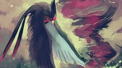 Birds paintings Pokemon Swellow