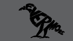 Birds Typography Edgar Allan