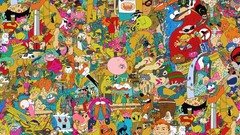 Birthday Scooby-Doo superman cartoons Samurai Jack Cow and 