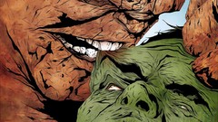 Biting superheroes marvel comics Hulk (comic character) Thing 