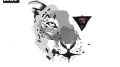 Black and white abstract Tigers 1990