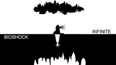 Black and white bioshock rapture columbia artwork lighthouses 