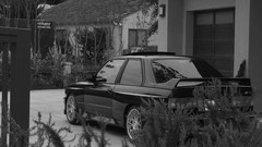 Black and white BMW E30 M3