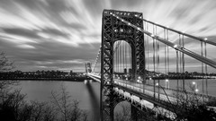 Black and white Bridges architecture new jersey george 