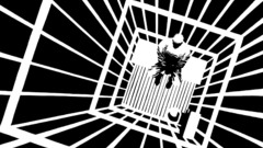 Black and white cage