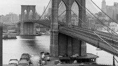 Black and white Cameras nostalgia historic brooklyn bridge new 