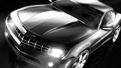 Black and white cars chevrolet camaro Chevrolet Camaro Black 