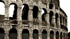 Black and white Colosseum